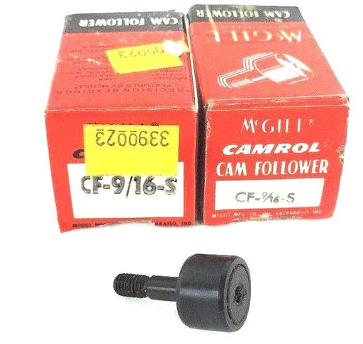 LOT OF 2 NEW MCGILL CF-9/16-S CAMROL CAM FOLLOWER