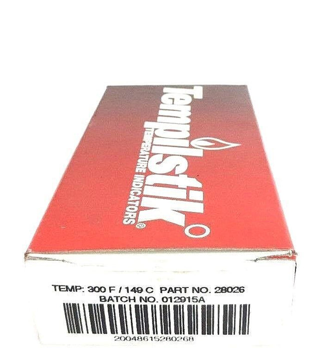 BOX OF 10 TEMPIL INC. 28026 TEMPILSTIK TEMPERATURE INDICATORS 300°F / 149°C
