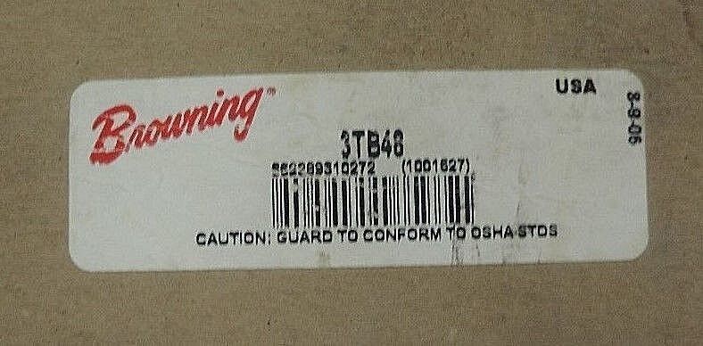 NIB BROWNING 3TB48 5.15" 3 GROOVE SHEAVE