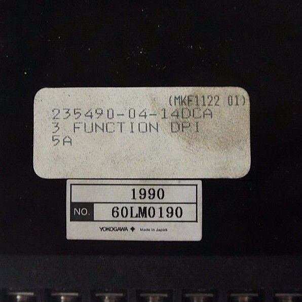 NEW YOKOGAWA 235490-04-14DCA PANEL METER 2354 90, 60LM0190, MKF1122 01