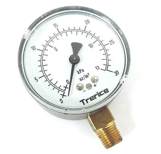 NIB TRERICE D18078 GAUGE 860B 2.5 1/4 NPT LM, 30 OZ/SQIN/KPA
