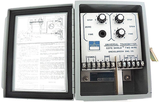 NEW DREXELBROOK 408-6200-001 UNIVERSAL TRANSMITTER 408-6200 SERIES W/ ENCLOSURE