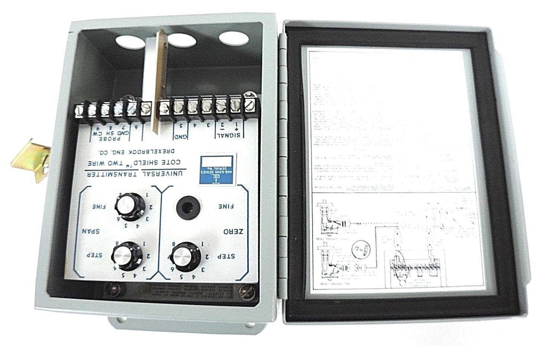 NEW DREXELBROOK 408-6200-001 UNIVERSAL TRANSMITTER 408-6200 SERIES W/ ENCLOSURE