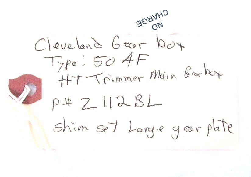 NEW CLEVELAND GEAR BOX Z112BL SHIM SET FOR LARGE GEAR PLATE (18 PIECES)