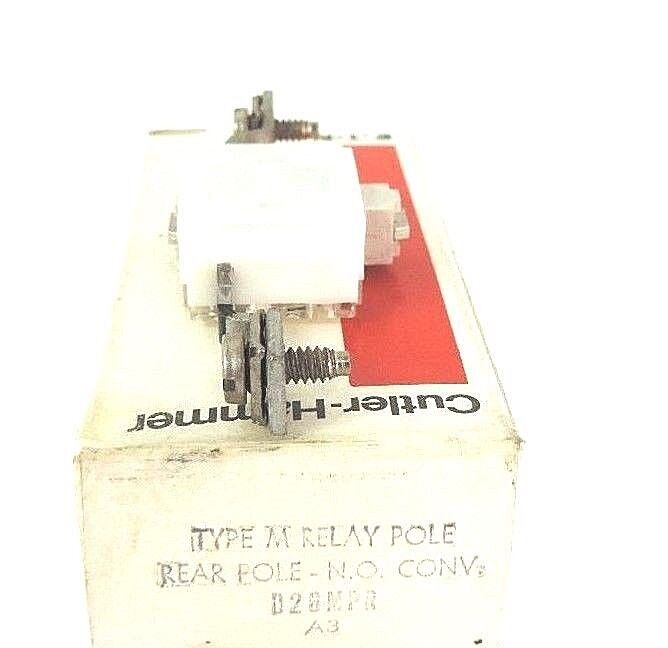 NIB CUTLER HAMMER D26MPR TYPE M RELAY POLE REAR POLE N.O. CONV SER. A3