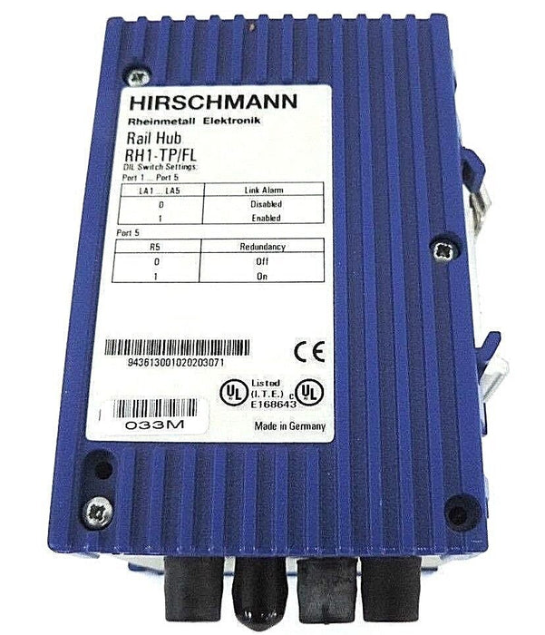 HIRSCHMANN RH1-TP/FL ETHERNET TWISTED PAIR INDUSTRIAL HUB 943613001