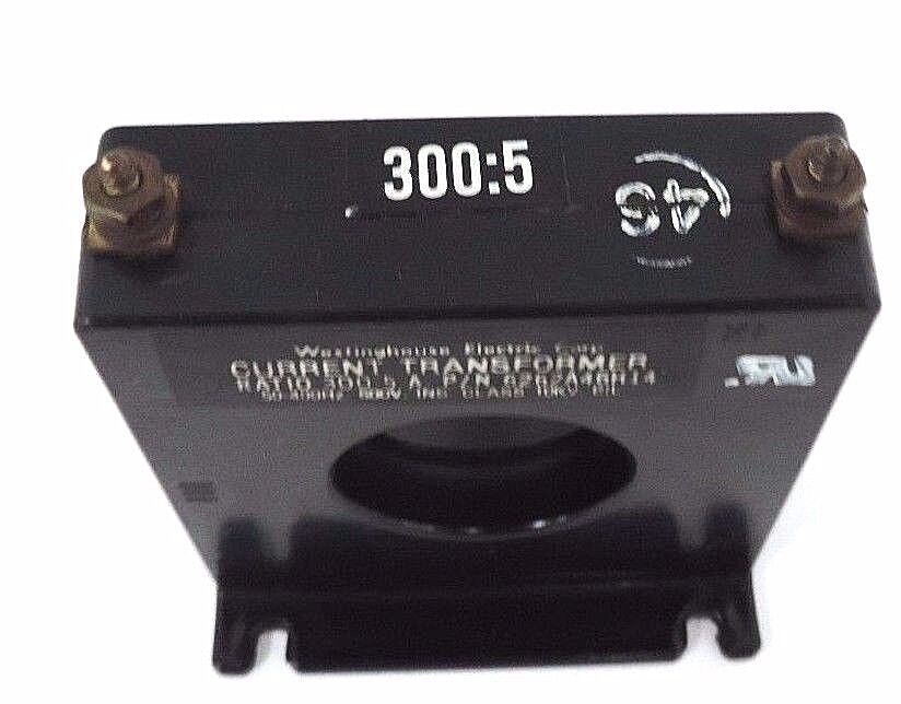 WESTINGHOUSE 6262A46H14 CURRENT TRANSFORMER RATIO: 300:5, 50-400HZ, 600V