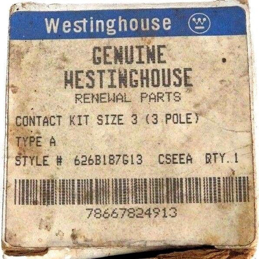 2 NEW WESTINGHOUSE 626B187G13 MAIN CONTACTS (3 POLE) SIZE 3 TYPE A CONTACT KITS