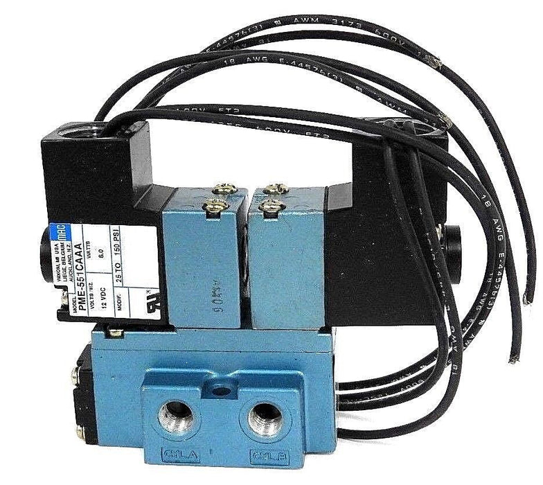 NIB MAC 921B-PM-551CA SOLENOID VALVE MAC 921BPM551CA, WATTS: 6.0, 25 TO 150 PSI