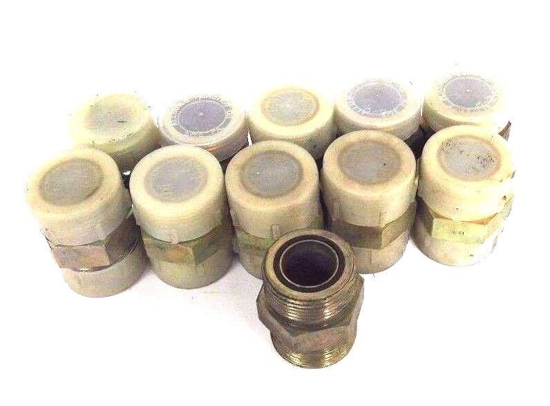 LOT OF 11 NEW PARKER 316 SS O RING SEAL UNION FITTINGS 1-7/16" MALE NPT CONN.