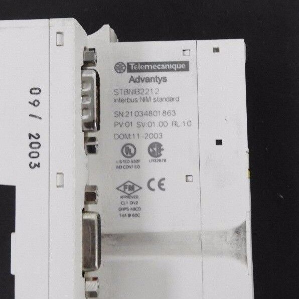 NIB TELEMECANIQUE STBNIB2212 INTERBUS NIM STANDARD, 205514, PV: 01, SV: 01.00