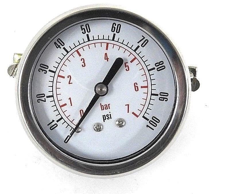 NIB MERMAIN MS110008 PRESSURE GAUGE VALMET VAL0031726, CDS-1P-007-B, 1-100 PSI