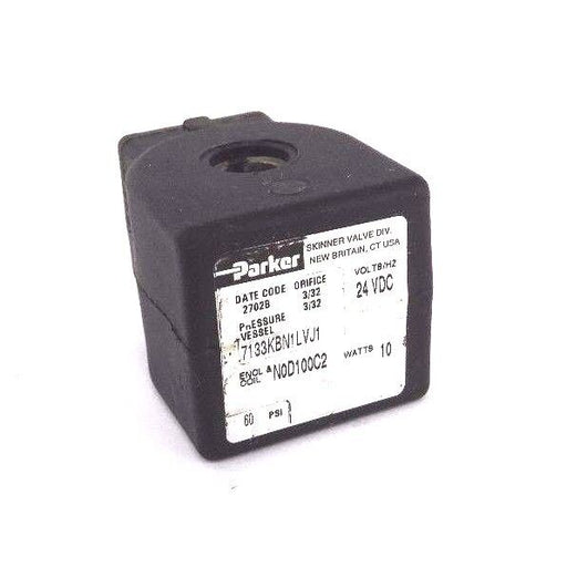 PARKER 7133KBN1LVJ1 VALVE 24VDC, 10 WATT, 3/32 ORIFICE,  7D100C2 22 1SHF7