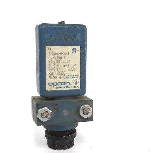OPCON 1356A-6501 L.R. PROX. PHOTOELECTRIC 115VAC, 5VA, 1356A6501