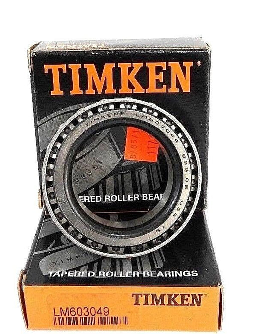 LOT OF 2 NIB TIMKEN LM603049 BEARINGS TAPERED ROLLER 1.7812IN-BORE .7812IN-W