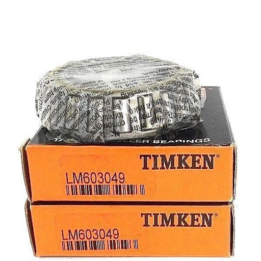 LOT OF 2 NIB TIMKEN LM603049 BEARINGS TAPERED ROLLER 1.7812IN-BORE .7812IN-W