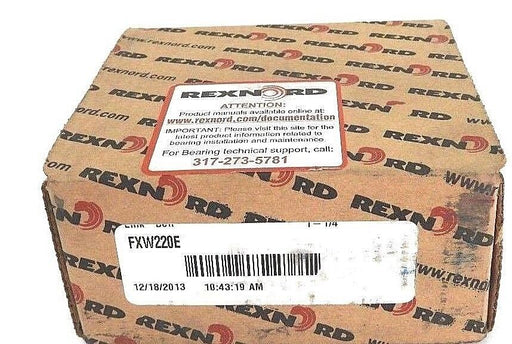 NIB REXNORD FXW220E LINK-BELT FLANGE BEARING 2-BOLT, 1.250" ID, 3.937" BHC