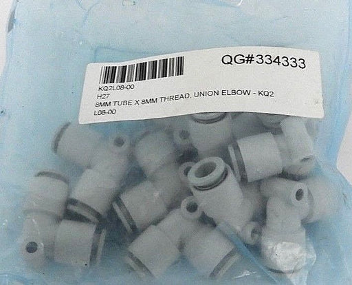 BAG OF 10 NEW SMC KQ2L08-00 ELBOW FITTINGS KQ2L0800