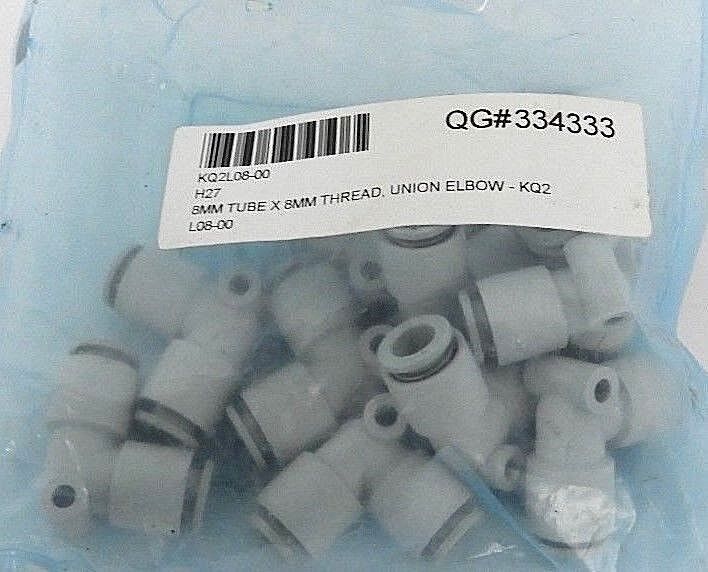 BAG OF 10 NEW SMC KQ2L08-00 ELBOW FITTINGS KQ2L0800