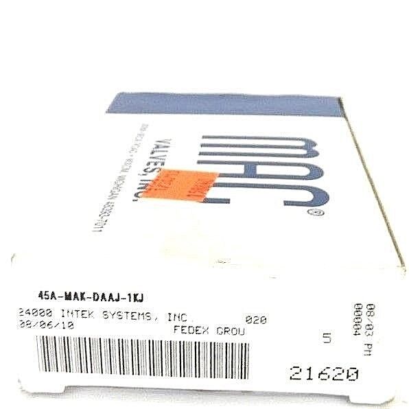 NIB MAC 45A-MAK-DAAJ-1KJ SOLENOID VALVE 110/120V, 50/60HZ, 5.4W, 120PSI