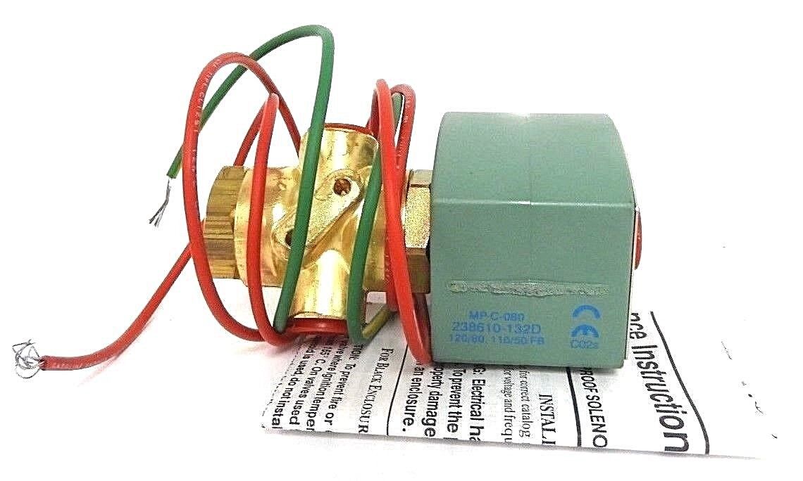 NIB ASCO 8320G174V SOLENOID VALVE 120/60 - 110/50, 1/4 PIPE, 17.1 WATTS, 100PSI