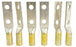 BOX OF 6 NEW TELEDYNE PENN-UNION BBLU-025D COPPER CRIMPS YELLOW 1/2"