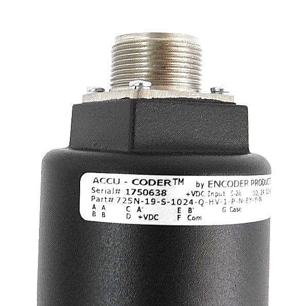 NIB ACCU-CODER 725N-19-S-1024-Q-HV-1-P-N-EY-Y-N ENCODER 725NP1024QHV-0009