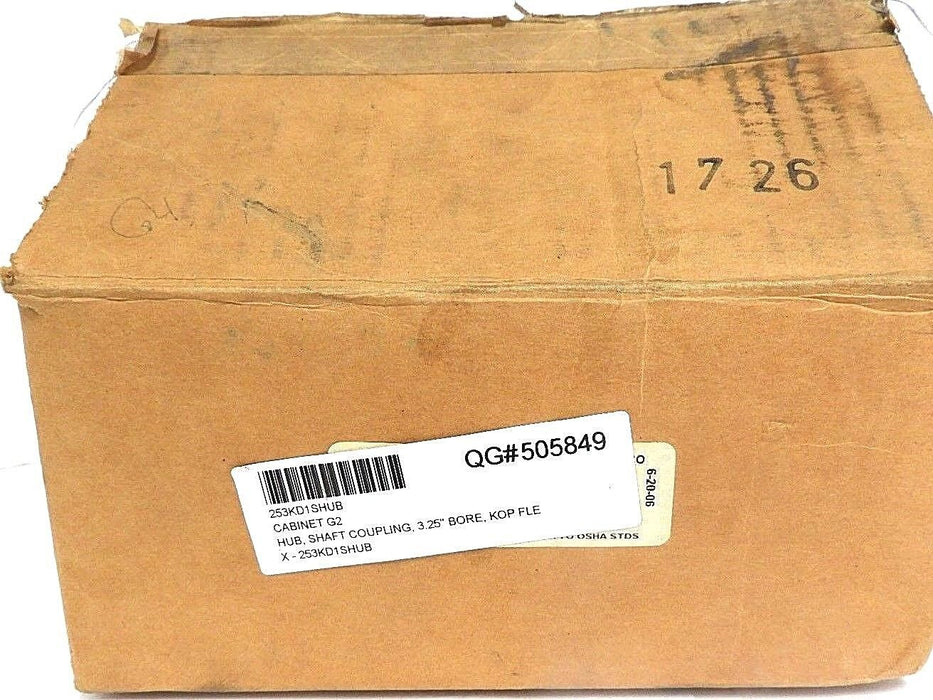 NIB EMERSON KOP-FLEX 253KD1SHUB HUB, SHAFT COUPLING, 3.25" BORE, 1967819
