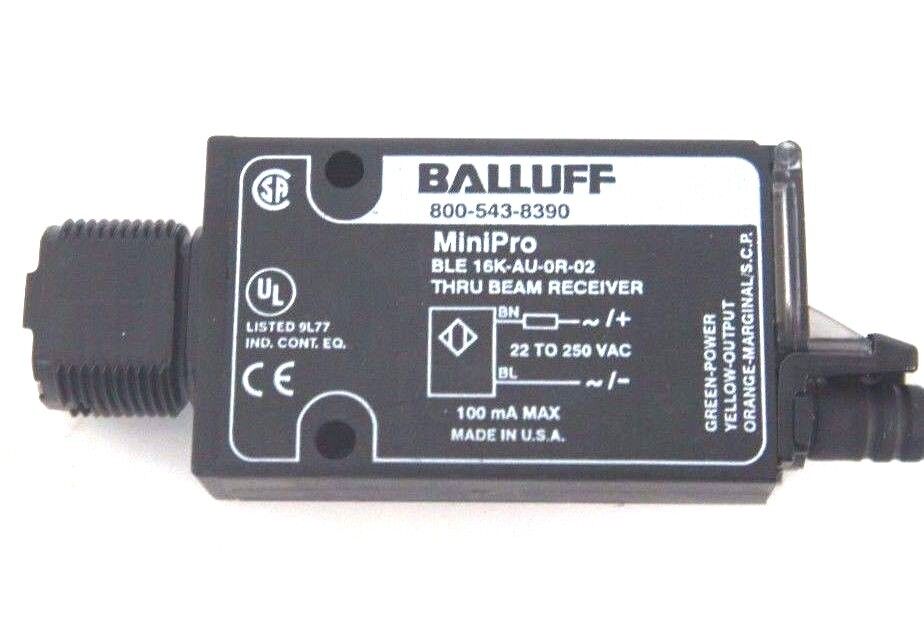NEW BALLUFF BLE 16K-AU-0R-02 THRU BEAM PHOTOELECTRIC RECEIVER 311439