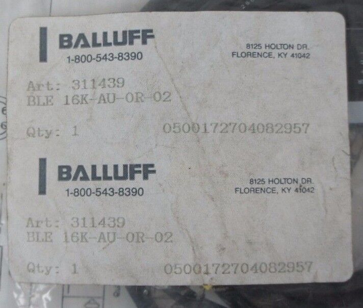 NEW BALLUFF BLE 16K-AU-0R-02 THRU BEAM PHOTOELECTRIC RECEIVER 311439
