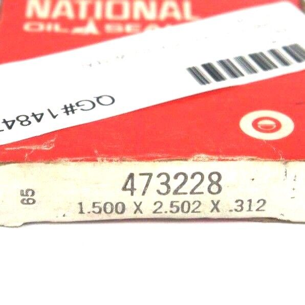 LOT OF 2 NIB NATIONAL FEDERAL MOGUL 473228 OIL SEALS 1.500" X 2.502" X 0.312"