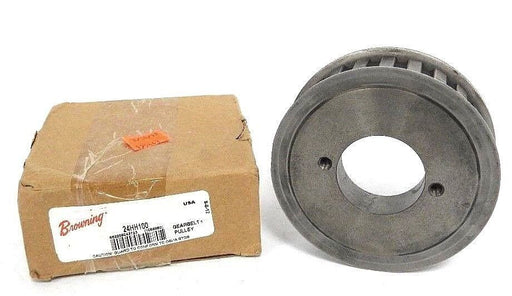 NIB BROWNING 24HH100 GEAR BELT PULLEY 3/8-1-1/2IN BORE 24TEETH