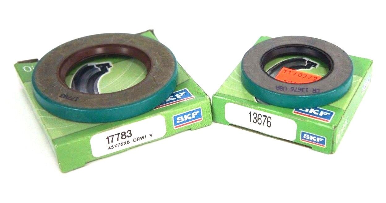 LOT OF 2 NIB SKF OIL SEALS (1) 13676 (1) 17783