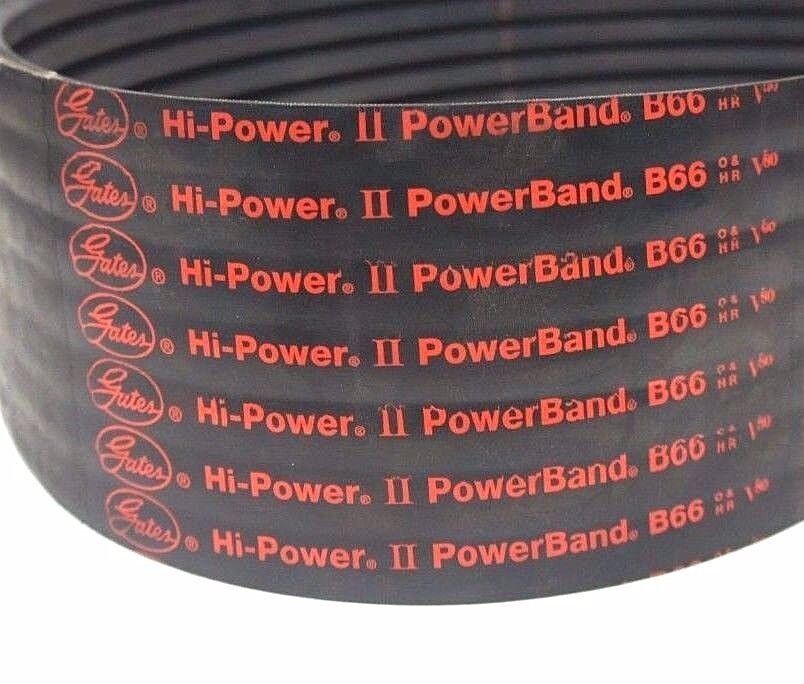 NEW GATES B66 HI POWER II POWERBAND BELT 5-1/4" WIDTH