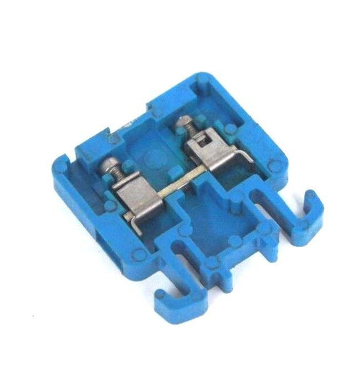 LOT OF 8 ALLEN BRADLEY 1492 STYLE H BLUE TERMINAL BLOCKS, 1492-H, 1492H