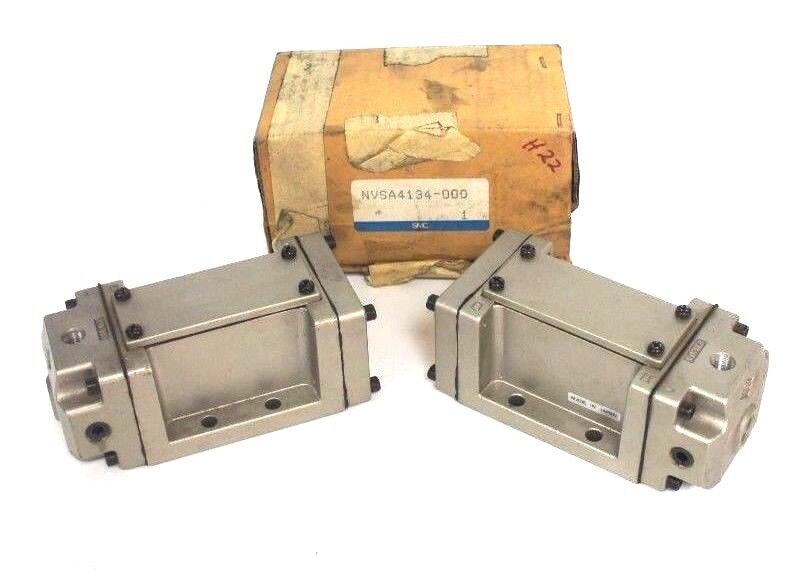 LOT OF 2 NEW SMC NVSA4134-000 VALVE AIR PILOT NVSA4134-00O