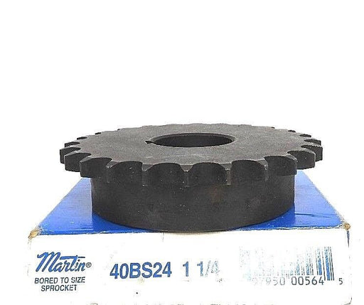 MARTIN 40BS24 1 1/4 SPROCKET ROLLER 40CHAIN 24TEETH 1-1/4IN BORE 40BS24-1-1/4