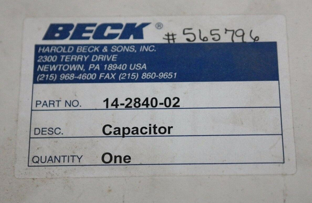 NIB AEROVOX Z50P3702M RESISTOR, BECK 14-2840-02, 565796