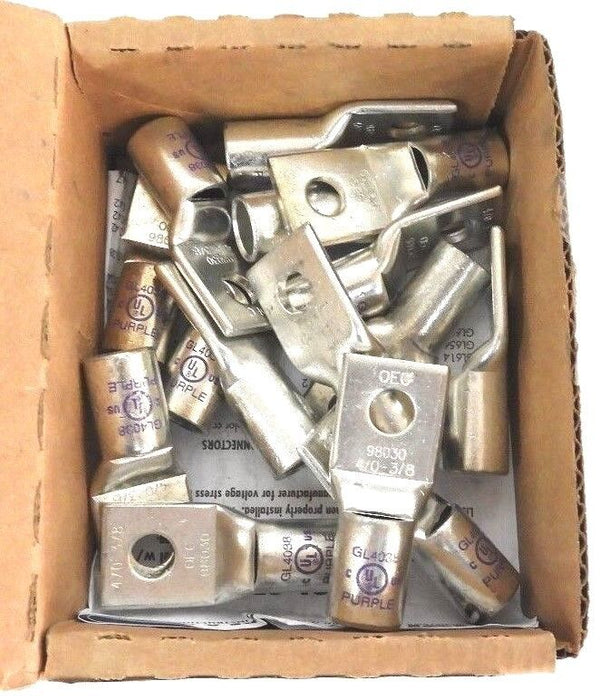 NIB NSI GL4038 COPPER COMPRESSION SHORT BARREL, ONE HOLE, PURPLE - QTY 15