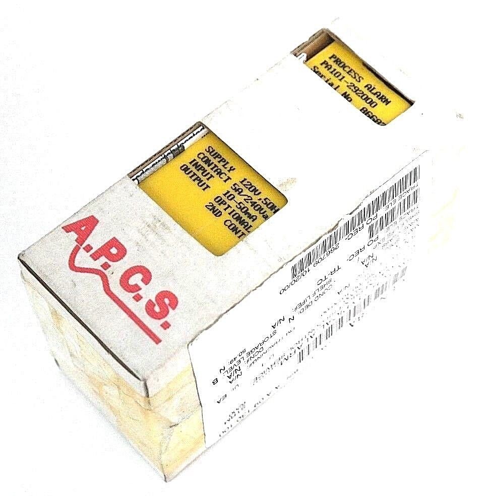 NEW A.P.C.S. PA101-292000 SINLE CHANNEL PROCESS ALARM P-00N3D-266709