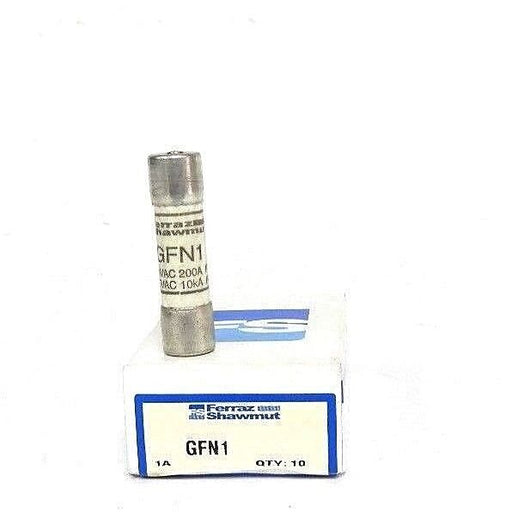 BOX OF 10 NEW FERRAZ SHAWMUT GFN1 FUSES IR200A 250VAC, IR10KA 125VAC