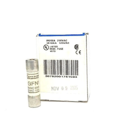 BOX OF 10 NEW FERRAZ SHAWMUT GFN1 FUSES IR200A 250VAC, IR10KA 125VAC