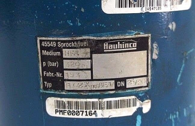 HAUHINCO TYPE PL025X POS BE3V VALVE FABR. NR. 193, MEDIUM HFA, 6242081