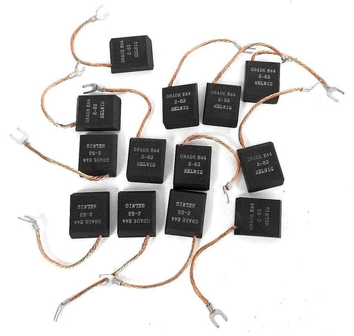 LOT OF 13 NEW HELWIG CARBON E-83 GRADE E44 CARBON BRUSES