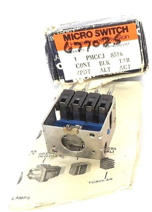 NIB HONEYWELL MICRO SWITCH PMCCJ CONTACT BLOCK 4PDT