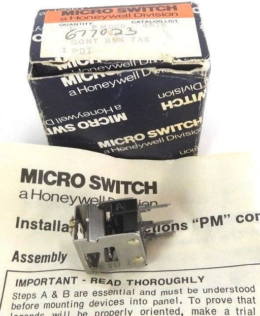 NIB HONEYWELL MICRO SWITCH PMCCB CONTACT BLOCK TAB 1PDT