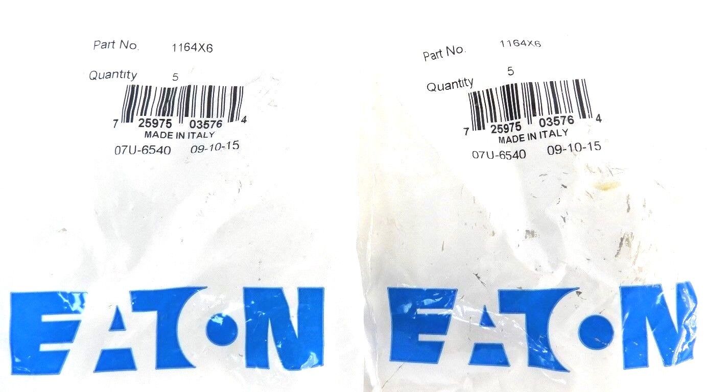 LOT OF 10 NEW EATON 1164X6 PUSH-ON TEE 3/8" TUBE UNIONS