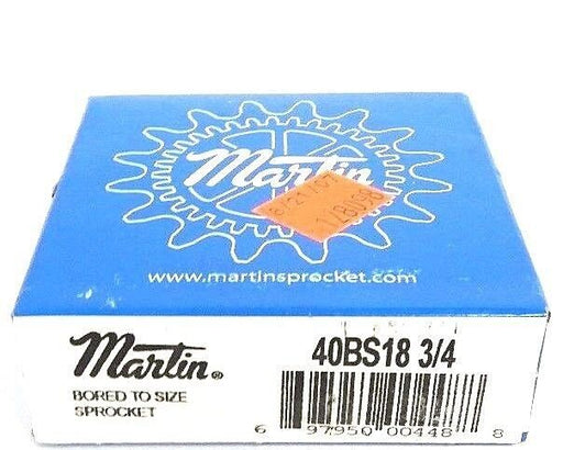 FACTORY SEALED MARTIN 40BS18-3/4 SPROCKET ROLLER 3/4IN BORE 18TEETH