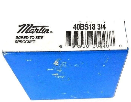 FACTORY SEALED MARTIN 40BS18-3/4 SPROCKET ROLLER 3/4IN BORE 18TEETH