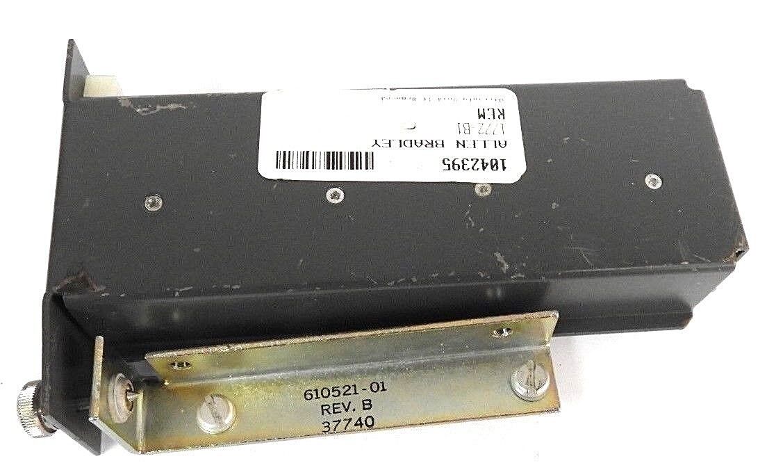 ALLEN BRADLEY 1772-B1 BATTERY TRAY HOUSING W/ 610521-01 RAIL MOUNT